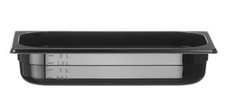 Gastronorm-Behälter 1/3, HENDI, Profi Line, GN 1/3, 2,5L, Schwarz, 325x176x(H)65mm