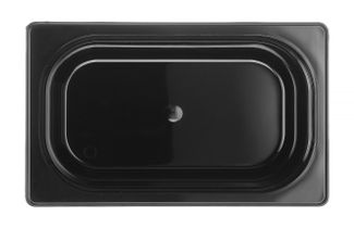 Container GN 1/4 black polycarbonate, HENDI, Profi Line, GN 1/4, 4L, Black, 265x162x(H)150mm 1