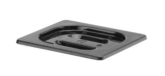 Lid for GN containers black polycarbonate, HENDI, GN 1/6, Black, 176x162mm 1