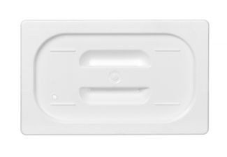 Lid for GN containers white polycarbonate, HENDI, GN 1/4, White, 265x162mm 2