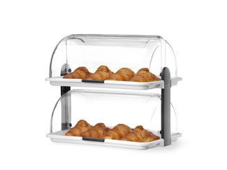 Witrynka Roll top - podwójna, HENDI, biały, 380x260x(H)355mm, Prostokątny 1