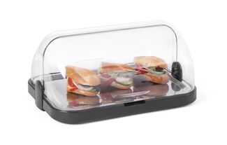Display di raffreddamento roll-top, singolo, HENDI, Grigio scuro, 440x320x(H)205mm, rettangolare 3