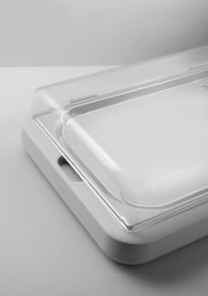 Aušinimo padėklas UNIQ, HENDI, designed by Robert Bronwasser, GN 1/1, Balta, 593x389x(H)147mm, rettangolare 1