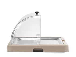 Expositor refrigerado con tapa enrollable Duo UNIQ, HENDI, designed by Robert Bronwasser, Individual, Beis, 460x355x(H)220mm, Rectangular 1