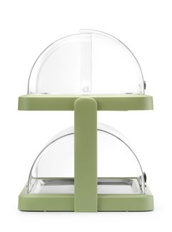 Rotininė šaldymo vitrina „Duo UNIQ“, HENDI, designed by Robert Bronwasser, Dvigubas, Žalia, 480x355x(H)480mm, rettangolare 1
