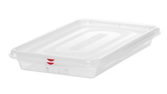 Pojemnik GN 1/1 z polipropylenu, HENDI, GN 1/1, 8L, transparentny, 530x325x(H)65mm, Prostokątny