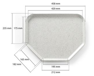 Podnos lichobežníkový , AmerBox, žula, 455x355mm 1