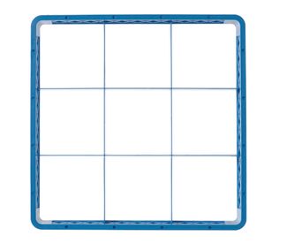 Nadstawka do kosza 500×500 mm, HENDI, 9 przegródek – 150x150 mm, 500x500x(H)45mm
