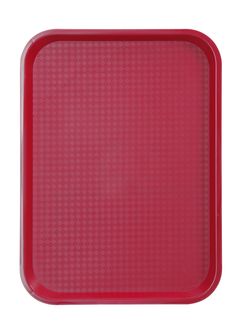 Polypropylene fast food tray, medium, AmerBox, Red, 305x415x(H)20mm
