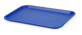 Polypropylene fast food tray, medium, AmerBox, Blue, 305x415x(H)20mm