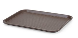 Polypropylene fast food tray, medium, AmerBox, Brown, 305x415x(H)20mm