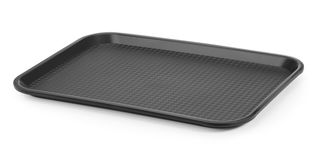 Taca z polipropylenu Fast Food średnia, AmerBox, czarny, 305x415x(H)20mm