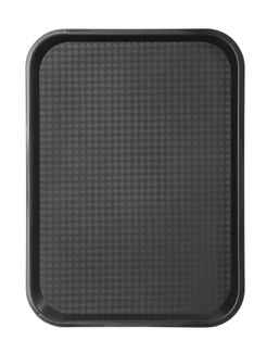 Polypropylene fast food tray, medium, AmerBox, Black, 305x415x(H)20mm