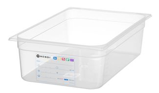 Pojemnik GN 1/1 HACCP, HENDI, GN 1/1, 21L, transparentny, 530x325x(H)150mm
