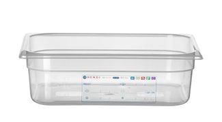 Cubeta Gastronorm 1/2, HENDI, GN 1/2, 6,5L, Transparente, 325x265x(H)100mm 1
