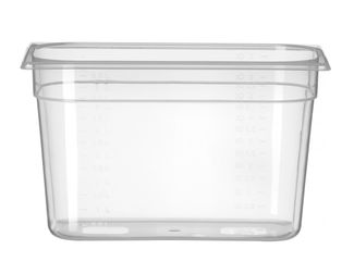 Pojemnik GN 1/3 z polipropylenu, HENDI, Profi Line, GN 1/3, 6,5L, transparentny, 325x176x(H)200mm