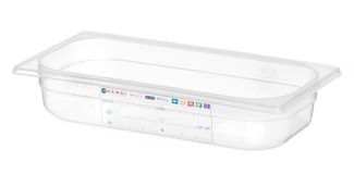 Cubeta Gastronorm 1/3, HENDI, GN 1/3, 2,5L, Transparente, 325x176x(H)65mm 2