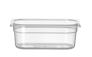 Pojemnik GN 1/4 z polipropylenu, HENDI, Profi Line, GN 1/4, 2L, transparentny, 265x162x(H)100mm