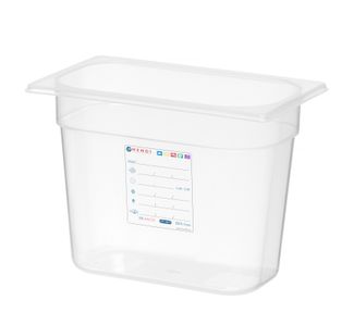 Pojemnik GN 1/4 HACCP, HENDI, GN 1/4, 5,5L, transparentny, 265x162x(H)200mm 2