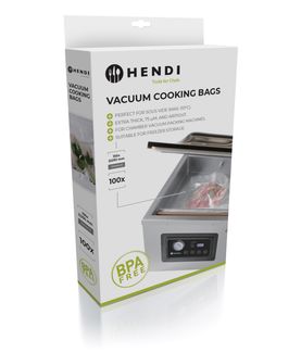Sous-vide cooking bags for vacuum packing machines, HENDI, 100 pcs., 250x150mm