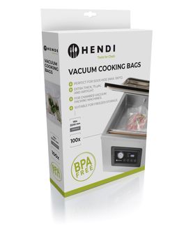 Sous-vide cooking bags for vacuum packing machines, HENDI, 100 pcs., 200x150mm