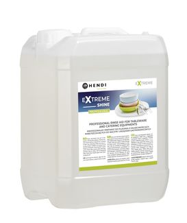 Extreme Shine Profesionálny oplachovací prostriedok s leštiacimi vlastnosťami na riad a gastronomické zariadenia, HENDI, 10 l