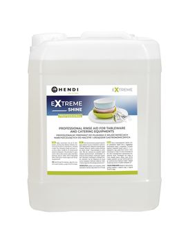 Extreme Shine Profesjonalny preparat do płukania o właściwościach nabłyszczających do naczyń i urządzeń gastronomicznych, HENDI, 10 l