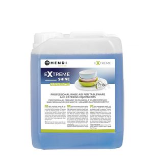 Extreme Shine Profesionálny oplachovací prostriedok s leštiacimi vlastnosťami na riad a gastronomické zariadenia, HENDI, 5 l