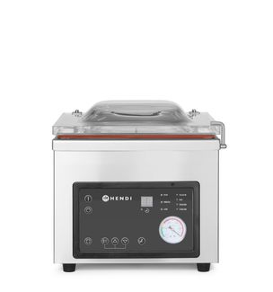 Zařízení na balení vakuové komory, HENDI, Profi Line, těsnicí lišta 260 mm, 230V/370W, 330x480x(H)360mm