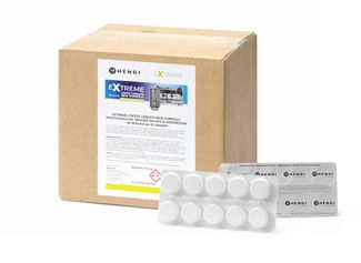 Extreme Coffee Tablets NEW FORMULA, professional coffee machine cleaning agent, HENDI, 40 blister packs of 10 tablets 3