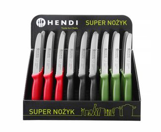 Universal knife, HENDI, serrated, Black, (L)220mm 2