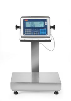 Váha s platformou LCD so stĺpcom a legalizáciou, 60 kg, TEM, 342x386x(H)534mm