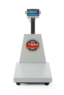 LCD platformos svarstyklės su stulpeliu ir legalizacija, EKO+ linija, 300 kg, TEM, 500x700x(H)940mm