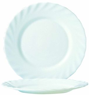 Trianon dinner plate, Arcoroc, Trianon, ø195 mm, White, ⌀195x(H)16mm 1