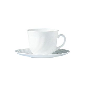 Trianon saucer, Arcoroc, Trianon, ø160 mm, White, ⌀160x(H)17mm 1