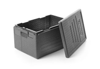 Professional grade insulated carrier CAM GOBOX Economy 46 L, GN 1/1, GN 1/2., Cambro, Black, 600x400x(H)316mm 1