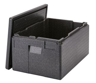 Professional grade insulated carrier CAM GOBOX XL, top-loaded, GN 1/1., Cambro, Black, 610x430x(H)320mm 1