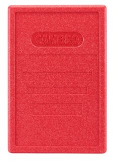Lid for Cam GoBox insulated, top-loaded carriers., Cambro, red, Red, 600x400x(H)34mm 1