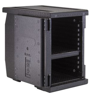 Professional grade insulated carrier Cam GoBox, front-loaded, 86 L, GN 1/1., Cambro, GN 1/1, 86L, Black, 640x440x(H)625mm 3