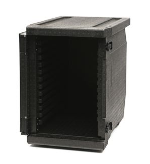 Professional grade insulated carrier Cam GoBox, front-loaded, 86 L, GN 1/1., Cambro, GN 1/1, 86L, Black, 640x440x(H)625mm 4