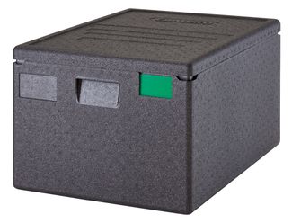 Termoizolačná nádoba Cam GoBox zvrchu plniteľná, 600x400 mm, Cambro, 80 l, 80L, Čierna, 690x490x(H)370mm