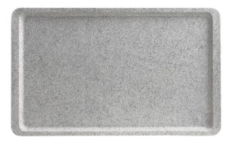 Polyesterová tácka Versa s plochým okrajom, granitová, Cambro, GN 1/1, Svetlošedá, 325x530mm