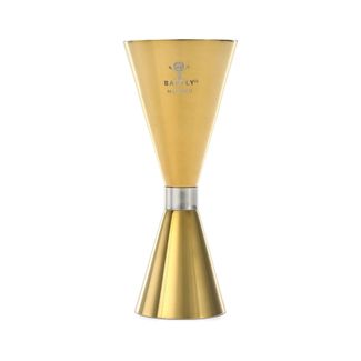 Miarka barmańska Slim Style, 2 oz., złota ze stalową obwódką, Barfly, złoty