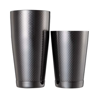 Shaker tin tin Diamond Lattice, antyczna miedź, Barfly, 0,83L, czarny