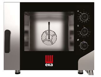 Electric convection-steam oven Millennial Smart Bakery, 4x 600x400mm - electromechanical control, Tecnoeka, 400V/7800W, 850x1044x(H)700mm 1