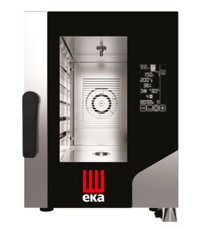 Konvektomat Millennial Black Mask Gastro Compact 6×GN 1/1 konvektomat - elektrický, Tecnoeka, 400V/7800W, 500x930x(H)700mm