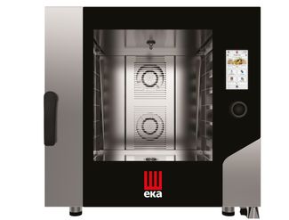 Konvekcinė garų krosnelė „Millennial Touch Screen Bakery“ su automatine plovimo sistema, 6 × 600 × 400 mm – su elektroniniu valdymu, elektrinė, Tecnoeka, 400V/11400W, 850x1035x(H)850mm