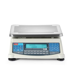 60 kg LCD svarstyklės su legalizacija, ATA linija, TEM, 359x502x(H)133mm