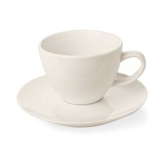 Filiżanka elegancka ze spodkiem Crema 230 ml, Fine Dine, kremowy