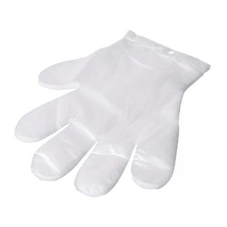 Rękawiczki z folii HDPE na zawieszce, zestaw 100 szt., Sanifine